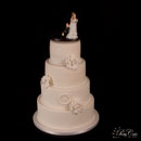 gâteau de mariage blanc